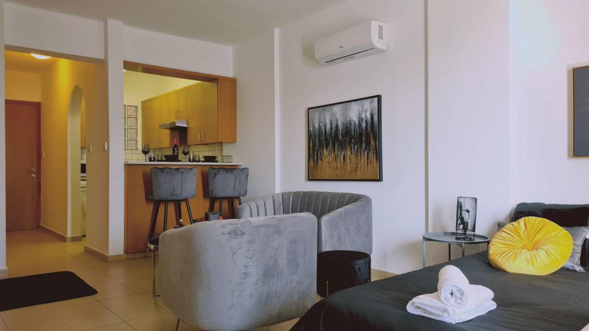 Paphos Apartment | 30 m² Studio flat ∙ 1 bedroom ∙ 2 guests