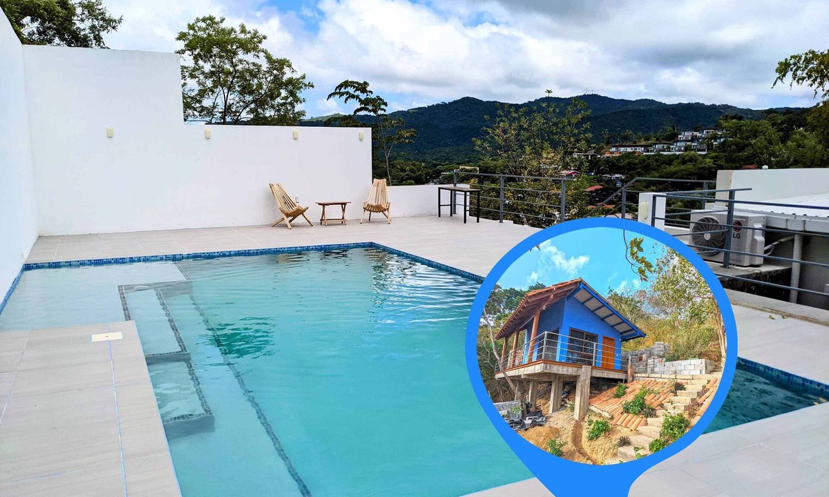 Las Pampas Apartment | 5-min walk to town. Pool, plunge tub, hot shower. Oasis-like escapism.