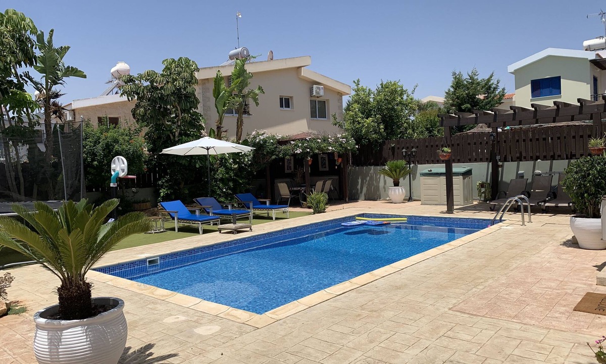 Ayia Thekla Villa | A Stunning beach villa with beautiful gardens, private beach and private pool!
