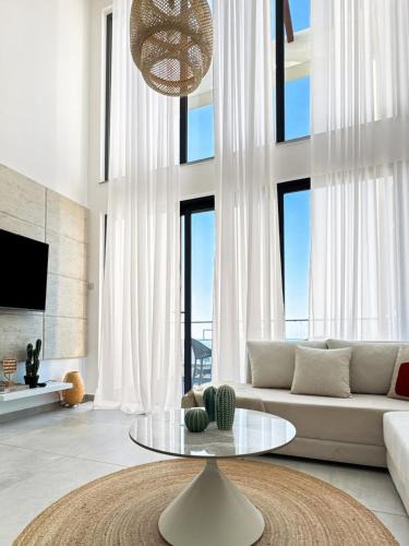 Vasilia Apartment | ELLI Azure Loft & 2-Floor Boho Duplex with Rooftop Terrace & Infinity View