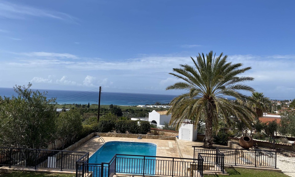 Pegeia Villa | Lovely Modern Villa, Large Private Pool, Sea Views, 5 mins Coral Bay & amenities