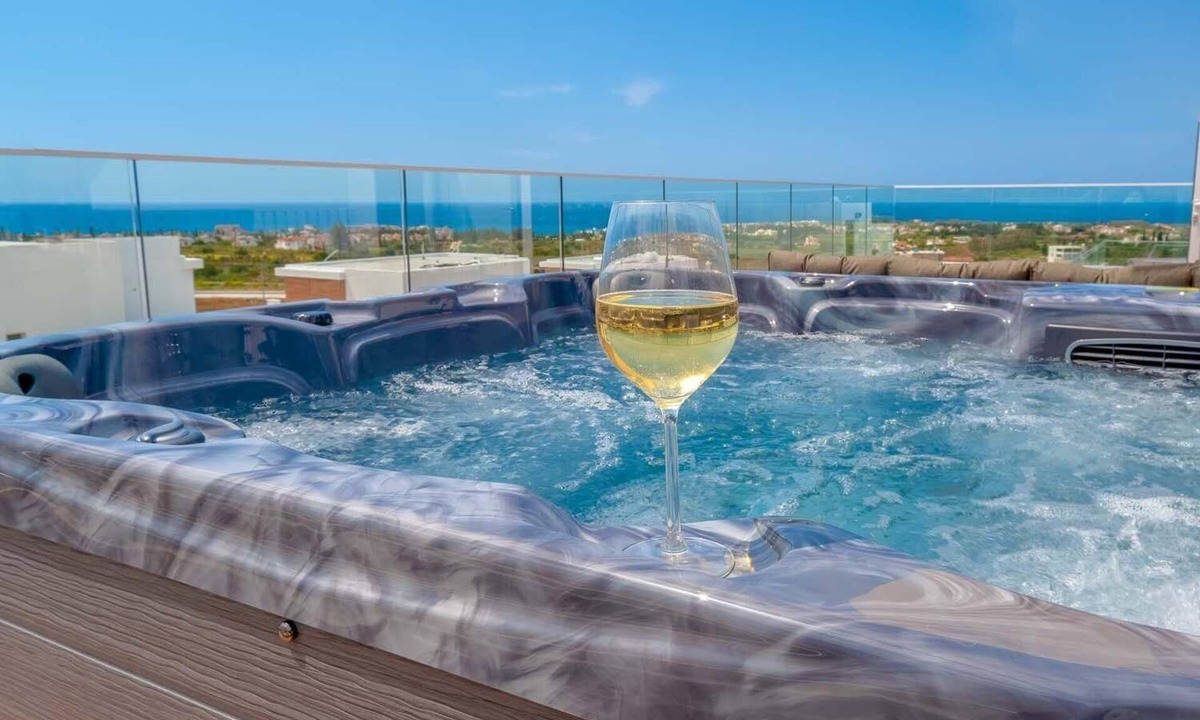 Peyia Town House | Luxury 4 bedroom villa with private pool, hot tub