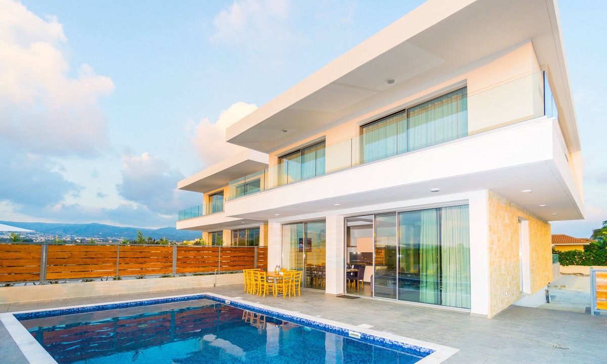 Pegeia Villa | Modern Architecture & Cyprus Beauty: 5BR Villa with Sweeping Sea Views