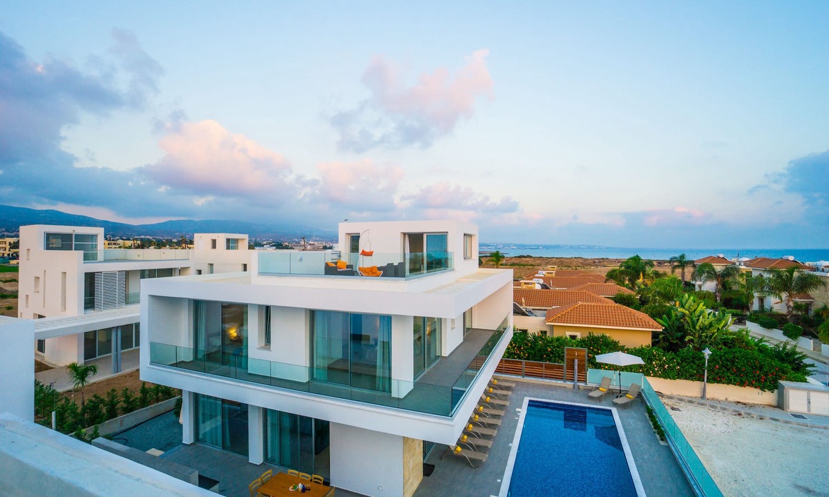 Pegeia Villa | Modern Architecture & Cyprus Beauty: 5BR Villa with Sweeping Sea Views