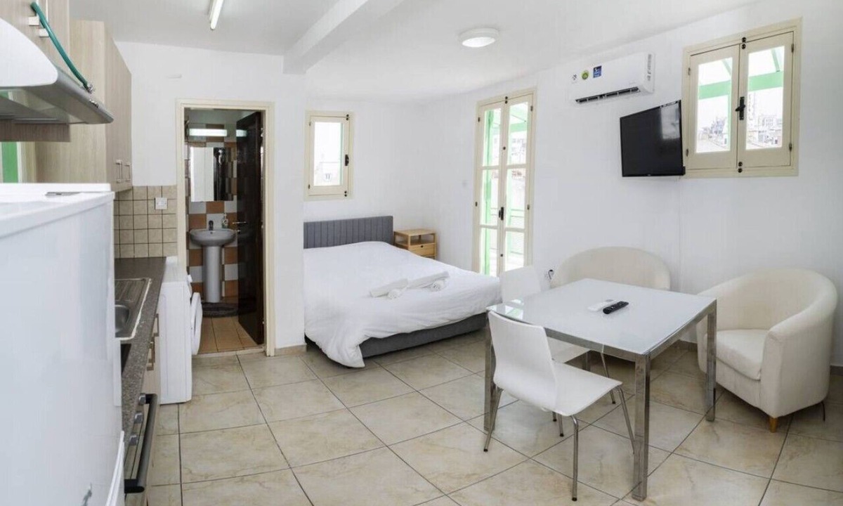 Nicosia Apartment | Renovated city center studio balcony/terrace view