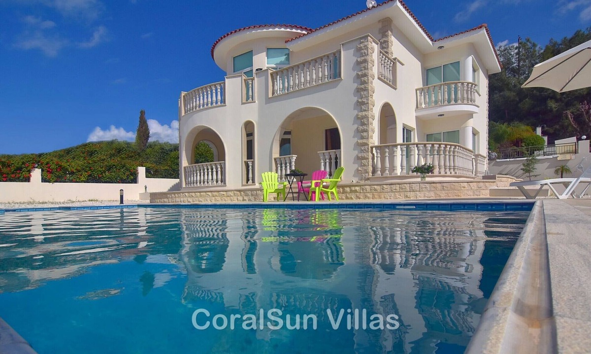 Argaka Villa | Sea Front Position, Great Villa, Large Pool & Garden, Peaceful area Polis Paphos