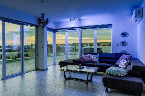 Agia Fyla Apartment | Sky villa penthouse with private outdoor hottub