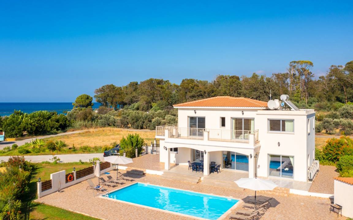 Polis Villa | Villa Achilleas Chrystalla: Large Private Pool, Sea Views, A/C, WiFi