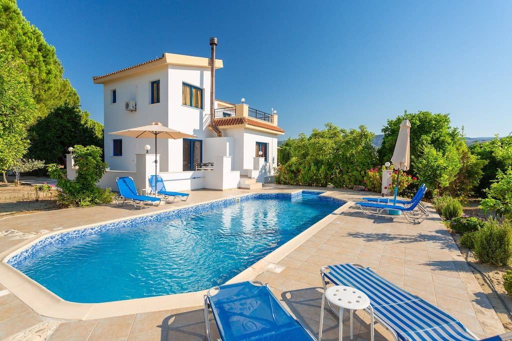 Polis Villa | Villa Charoula Tessera: Large Private Pool, A/C, WiFi, Eco-Friendly