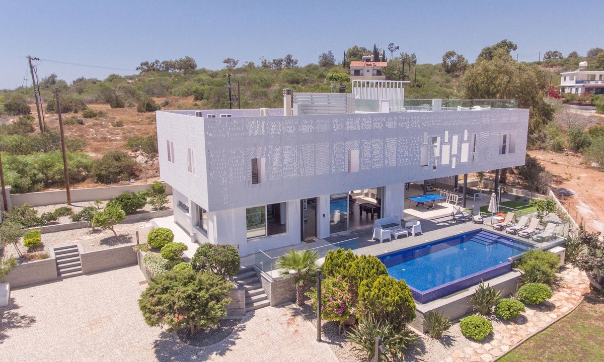 Protaras Villa | Villa Chloe,Luxury 6BDR Cape Greco Villa,close to the beach with panoramic views