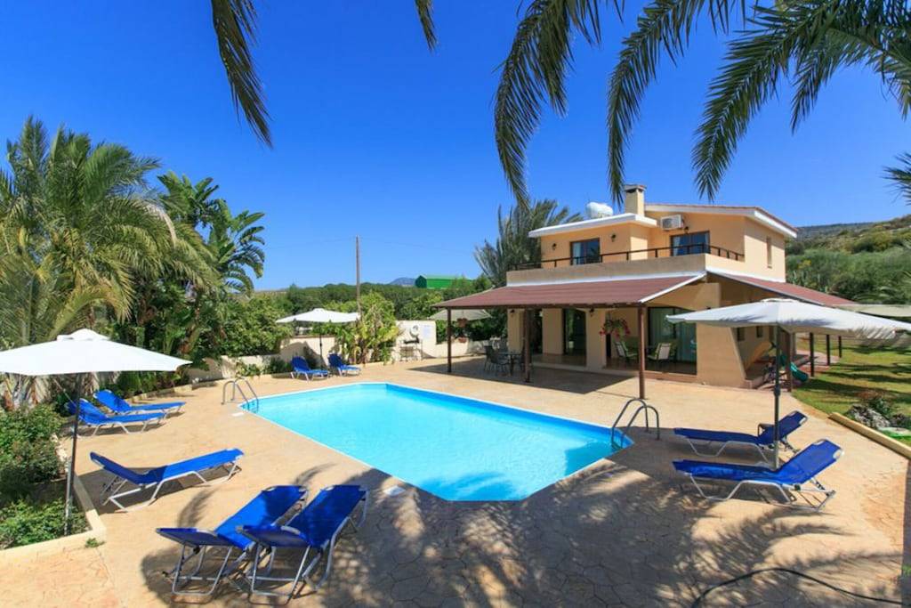 Polis Villa | Villa Noni: Large Private Pool, A/C, WiFi