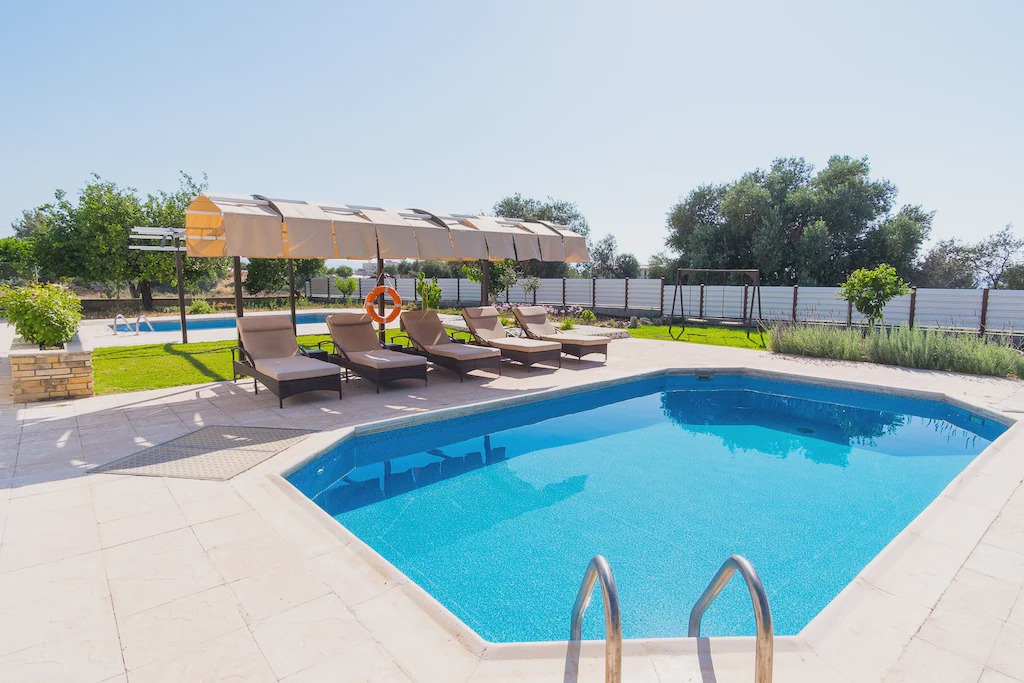 Argaka Villa | Villa with private pool and large balcony with sea view, ideal for families.