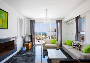 Luxury Cyprus Villa Sky Villa Private Pool Sea View 1 BDR Paphos