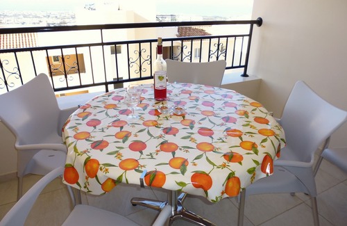 Tremithousa Apartment | 2 bedroomed 2 bathroom Apartment with roof terrace. Views Over Paphos To The Sea