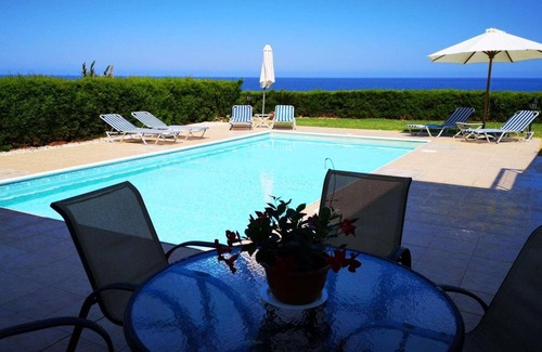 Pomos Villa | Beachfront 3 bed villa with sea views.
