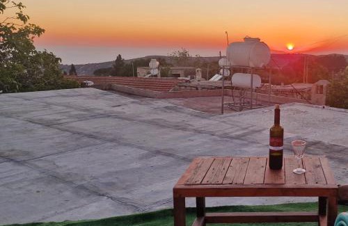 Pano Arodhes House | Cottage in Historic Village & Rooftop Sunset views