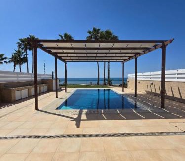 Pervolia Villa | Fabulous beach front house with pool