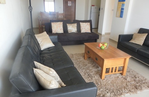 Peyia Town Apartment | First floor one bedroom apartment, sea & pool view, FREE WIFI