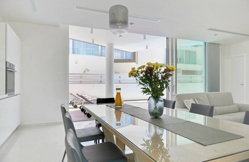 Paralimni Villa | Sunflower Seaview Villa | 3BR, Pool & Jacuzzi