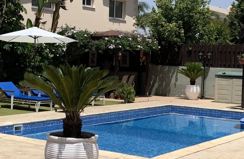 Ayia Thekla Villa | A Stunning beach villa with beautiful gardens, private beach and private pool!