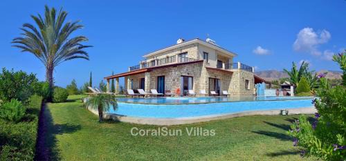 Argaka Villa | Amazing Luxury Villa, Enormous Heated Pool Jacuzzi, Gym, Games Room In Paphos,