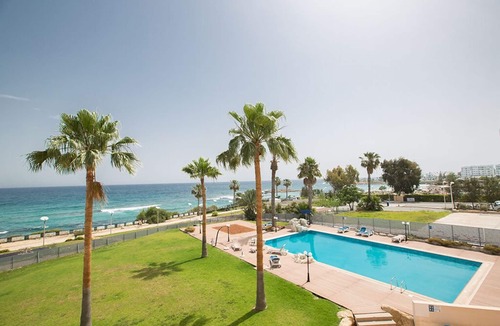 Protaras Apartment | Apt. Tayla, Luxury 3BDR Protaras Apt. with Communal Pool on Fig Tree Bay Beach