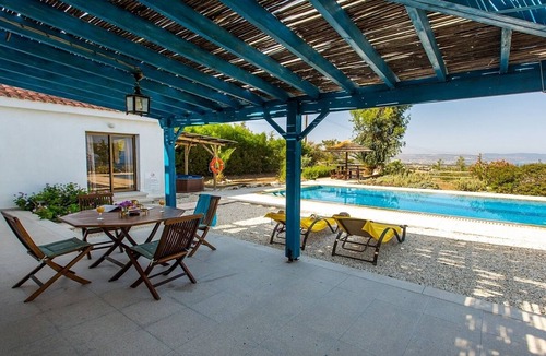 Argaka Villa | Attractive Villa, A/C, Private Pool, Magnificent Sea Views overlooking Chrysochou Bay