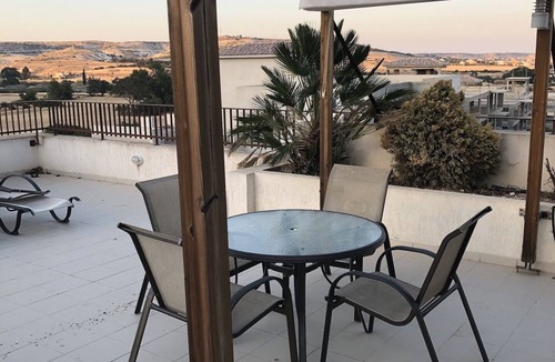 Oroklini Apartment | Beautiful apartment with a splendid view from the roof garden