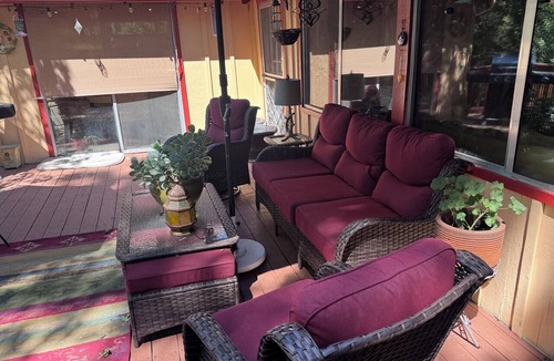 Idyllwild Cabin | Beautiful Rustic Cabin. 2 bedroom. Dogs OK. Hot tub. Close to Hiking trails.