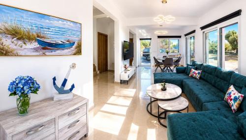 Agios Georgios Pegeias Villa | Brand New Sea-View Villa in Olive Orchard by Capt St George Resort