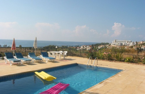 Pegeia House | Bungalow, en-suite, sea view, Coral Bay, pool, walking distance, parking
