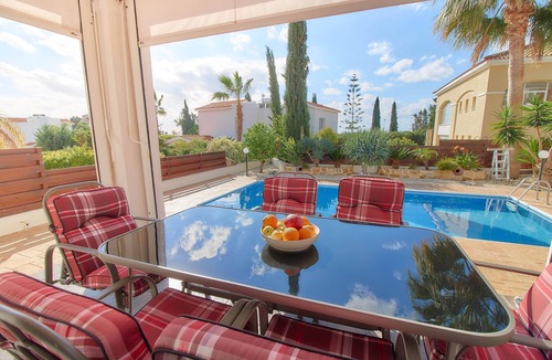 Pegeia Villa | Coral Bay 3 Bed Villa - 300m Coral Bay's Blue Flag Sandy Beaches - Private Pool