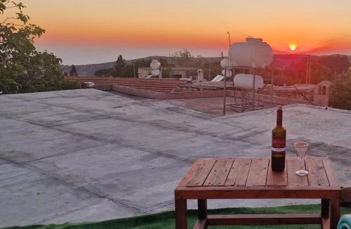 Pano Arodhes House | Cottage in Historic Village & Rooftop Sunset views