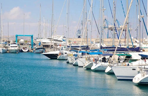 Larnaca Apartment | Finikoudes Marina View 201 - Charming Finikoudes Getaway