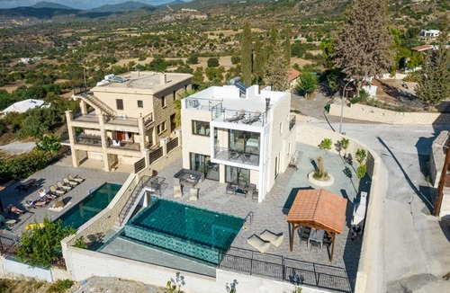 Peristerona House | Gorgeous villas for larger groups in the hillside sunsets of Cyprus All yours