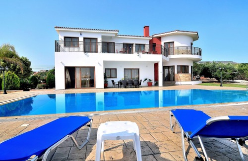 Pegeia Villa | Impressive Large Villa, Huge Pool, Large Garden, Quiet area, Coral bay Paphos