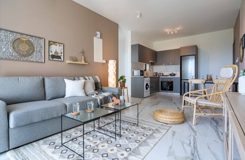 Larnaca Apartment | Ivory 1-Bedroom Apartment in Aradipou