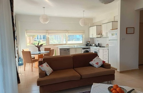 Karavas Apartment | Kyrenia - Esentepe Turtle Village Sea Villa with Garden