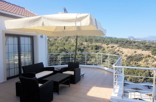 Esentepe Villa | Large private villa with pool & gardens, stunning sea, sunset & mountain views