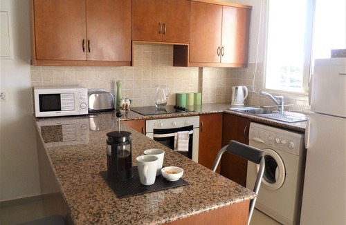 Peyia Town Apartment | Luxury 1 bedroom apartment with Large private balcony, free Wi-Fi & 2 pool