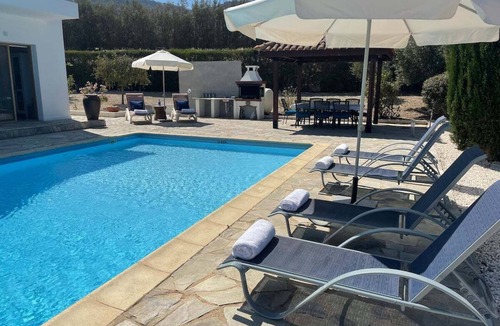 Argaka House | Luxury, private, full sea view villa with large pool close to the beach