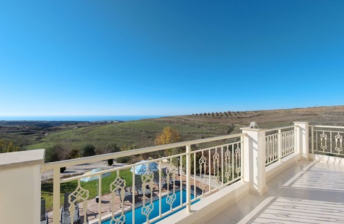 Kathikas House | Luxury villa on mountainside with sea views and private pool.