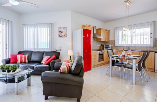 Paralimni Villa | Luxury Villa, Protaras area. Private Pool, short walk to Blue Flag Beach, Wi-fi