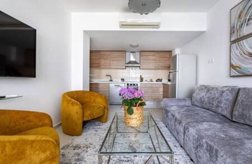 Agios Tychon Apartment | Marathon Beach Apartment - Sea View, Shared Pool