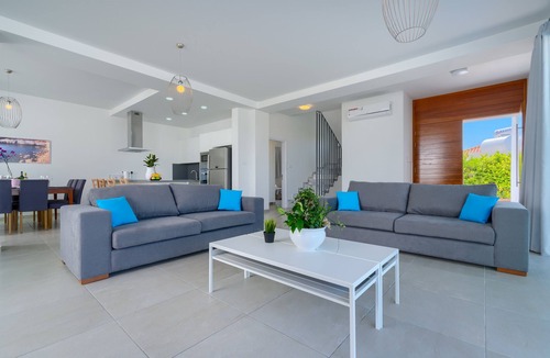 Pegeia Villa | Modern Architecture & Cyprus Beauty: 5BR Villa with Sweeping Sea Views
