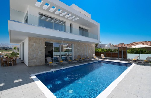 Pegeia Villa | Modern Architecture & Cyprus Beauty: 5BR Villa with Sweeping Sea Views