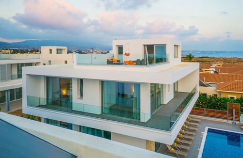 Pegeia Villa | Modern Architecture & Cyprus Beauty: 5BR Villa with Sweeping Sea Views