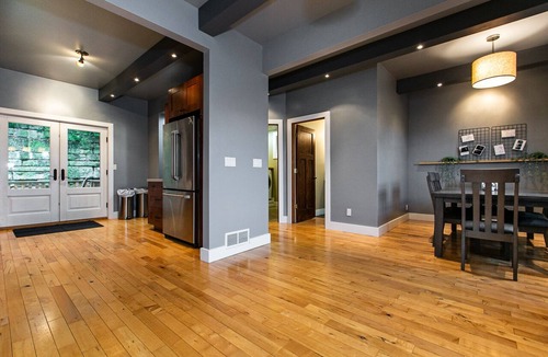 Dubuque House | Modern home in historic neighborhood with lower level game room by Loras College