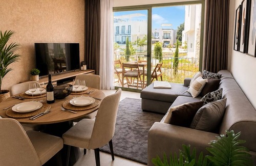 Cyprus House | Modern rooftop apartment with ocean views and a pool