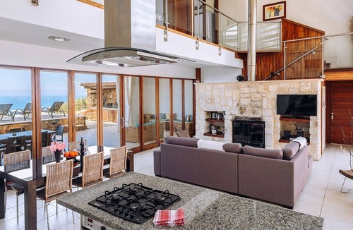 Latchi Villa | Modern Stylish 4-Bedroom Villa, Private Pool and Spectacular Sea Views, Direct Access to the Beach!